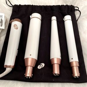T3 curling wand trio with convertible base-original model